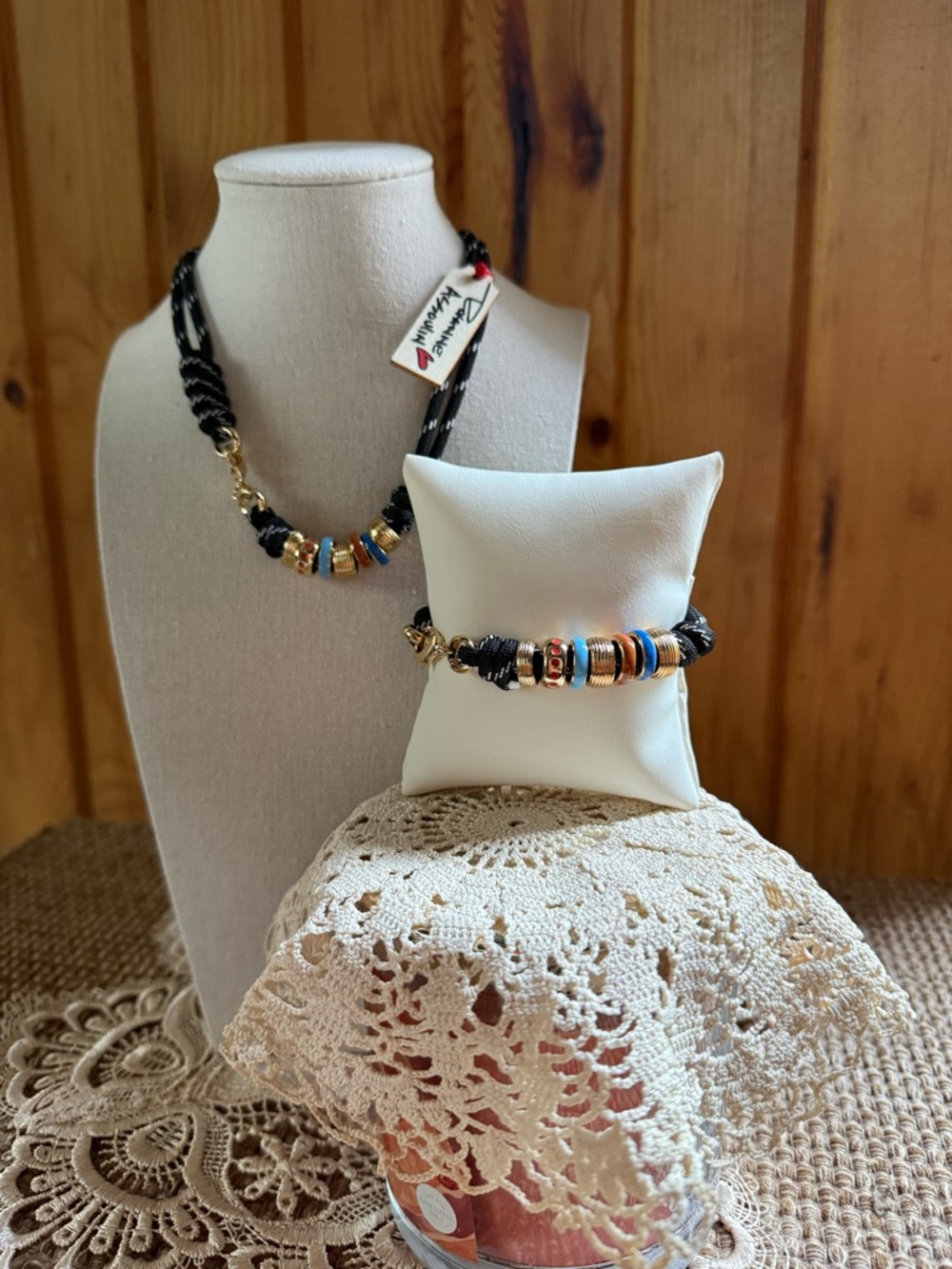 Roxanne Assoulin Happy Cord Set  Black